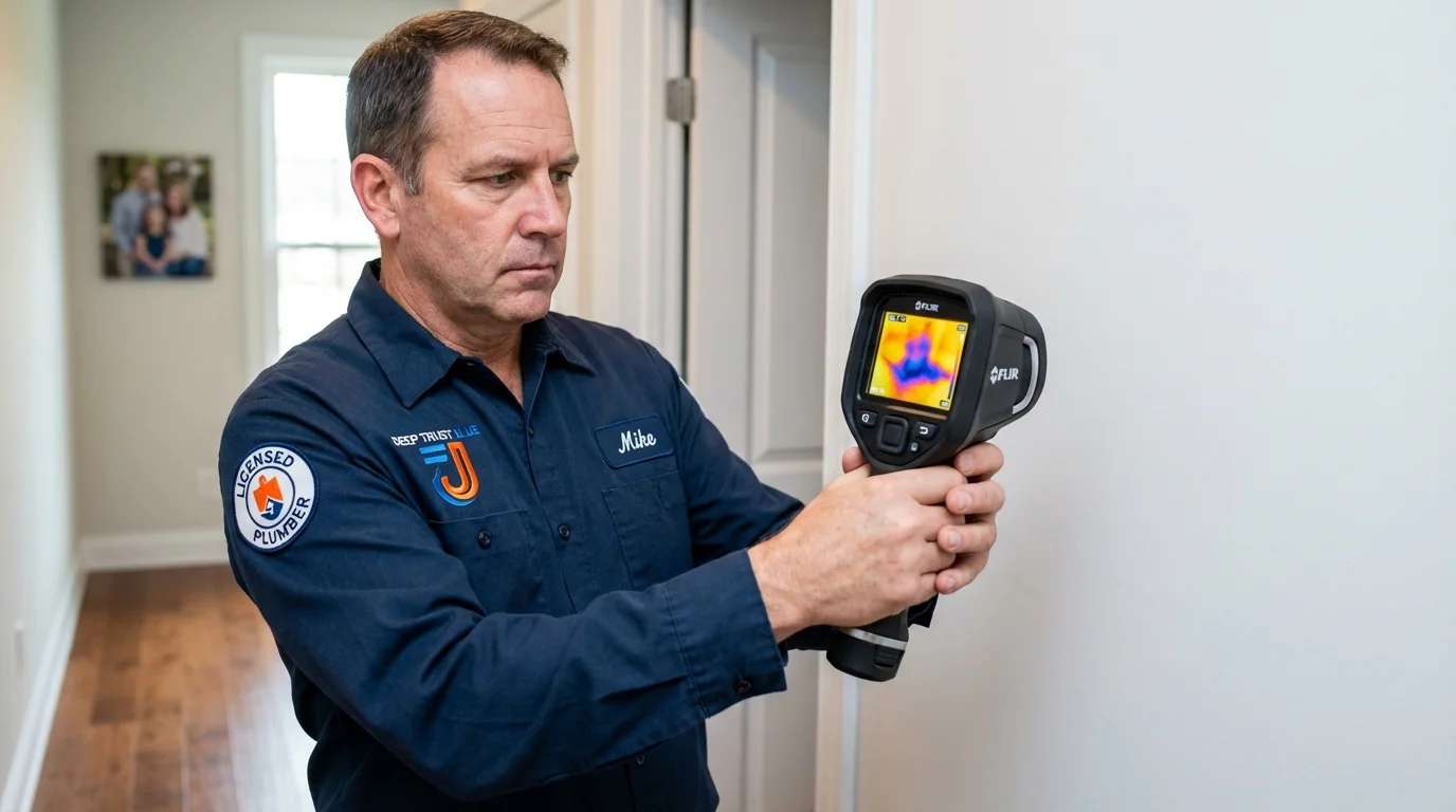 Thermal imaging leak detection by Johns Plumbing LLC in South Point